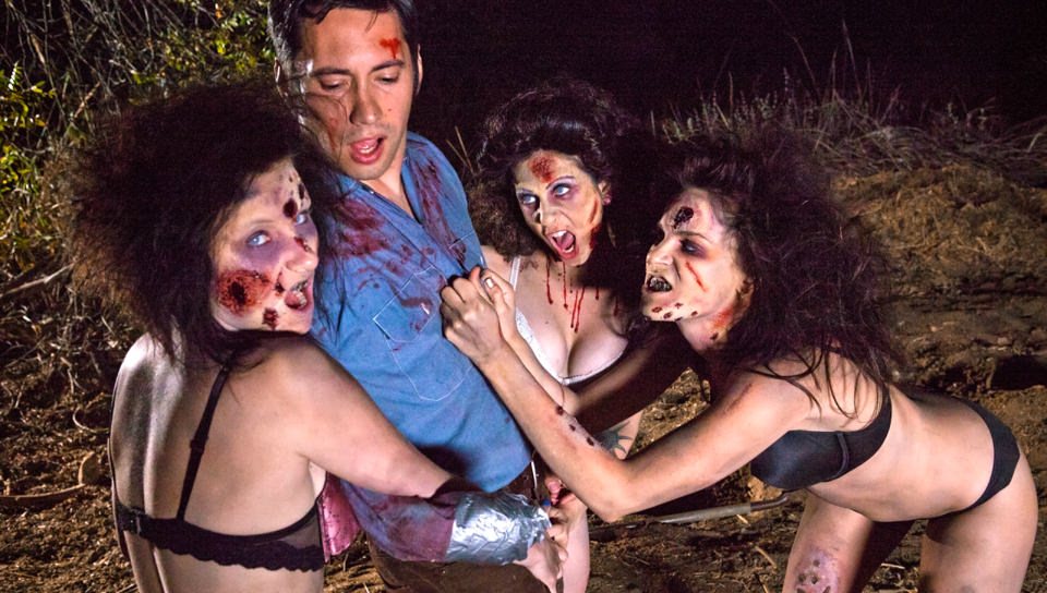 Fucking The Evil Dead!, Scene #01 (Joanna Angel, Veruca James, Dana DeArmond, Tommy Pistol)