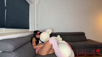 Plush Madness 1: Cute Asian School girl plays with new Plush Toy – Giant Diddl Mouse Undressing, Lipstick Kissing & Making out – Asian Teen’s Plushie Solo Masturbation ends in Squirting & Face-Sitting