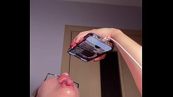 Saliva on your cock blowjob