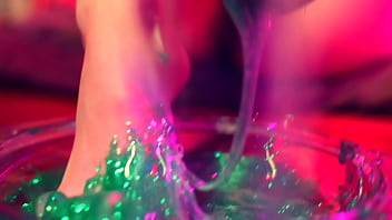 Barefoot Stuck in Glue & Masturbation