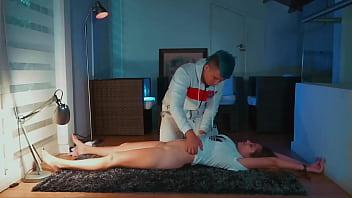 Sara Blonde y su pareja en sus primeros casting porno