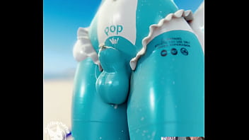 Cute Inflatable Transgender Demonstrates Her Semen Water For Anyone Who’s Fucking Thirsty