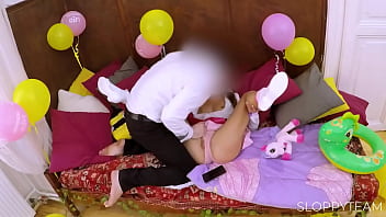 Teen 18 birthday Tied up and stripped by Stranger Tinder Date during Birthday Party