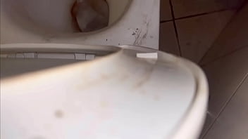 Toilet meal and orgasm
