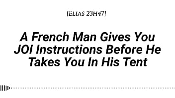 Your French Boyfriend Whispers JOI Instructions in the Tent… and Ends Up Fucking you Deep in the Dark