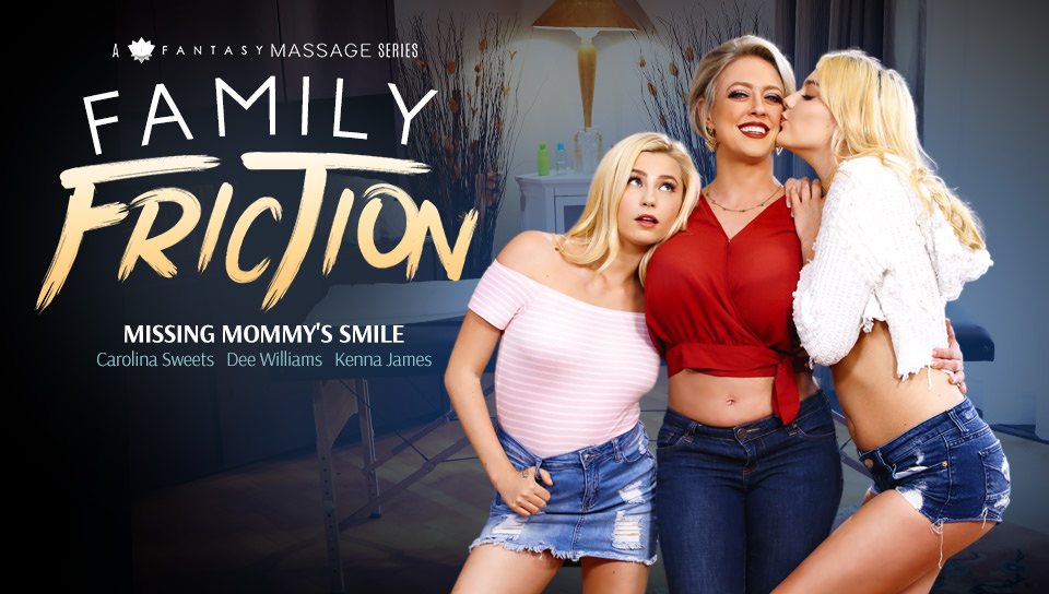 Family Friction 4: Missing Mommy’s Smile, Scene #01 (Carolina Sweets, Dee Williams, Kenna James)
