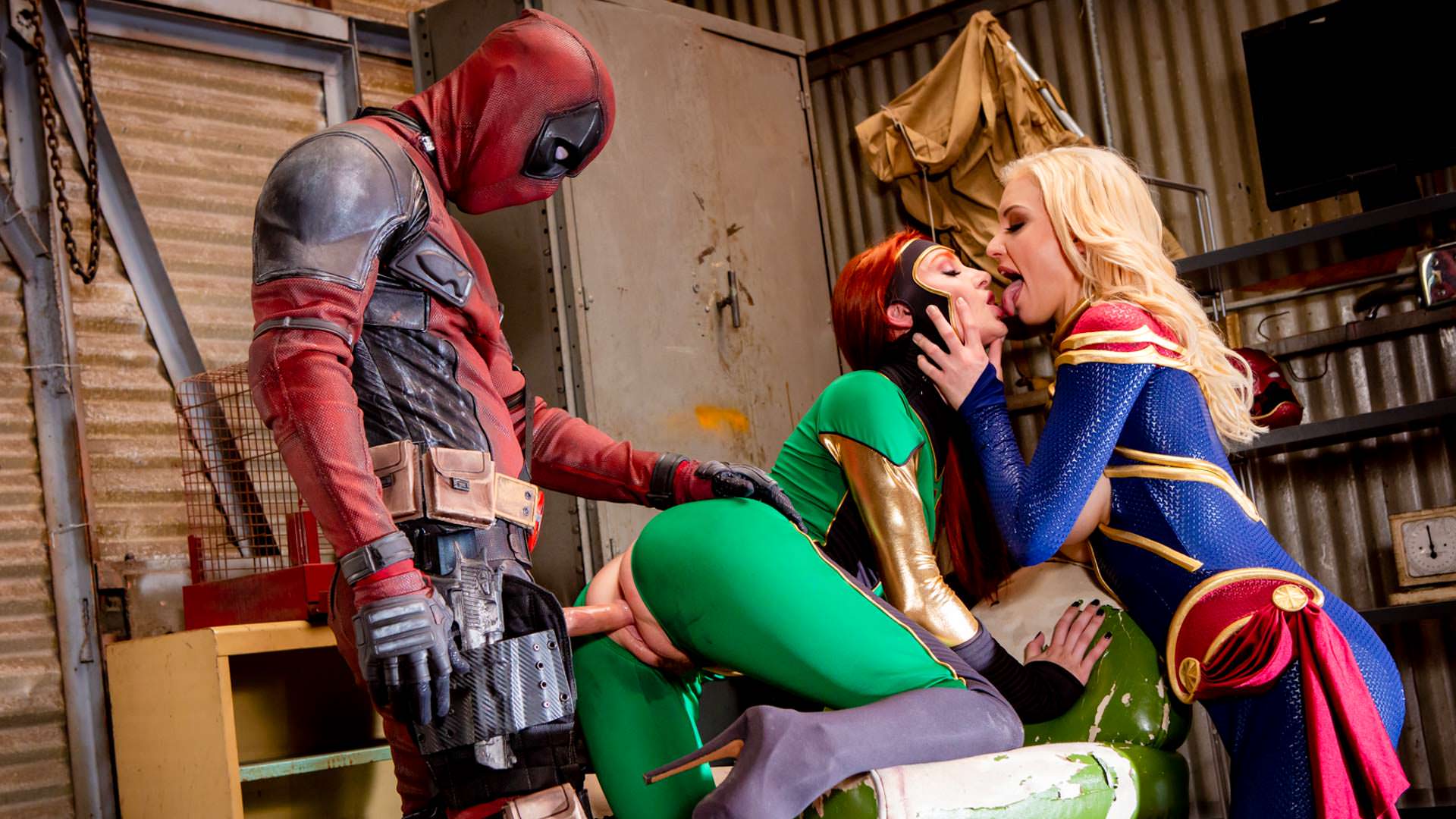 CAPTAIN MARVEL XXX: AN AXEL BRAUN PARODY Scene 6 (Kenzie Taylor, Lacy Lennon, Seth Gamble)