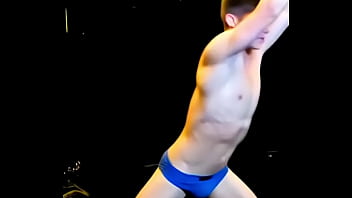 OnJonAI – Stretching in My Blue Briefs – AI generated Face Body and Moves