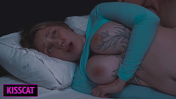 Step Mom Can’t Resist Step Son’s Big Cock in Share Bed — Will She Notice When He Fuck Stepmommy