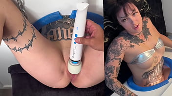 Tatted College Babe Millie Millz & Teddy Tarantino Female Glory Hole