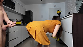 Stepmom stumbled upon a big cock and was creampied 4k