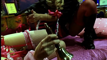 They are wearing hot lingerie as they get this threesome started with some lesbian pussy…