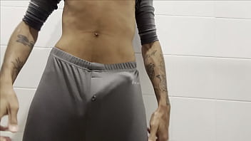 CUMMING IN THE BATHROOM AT WORK